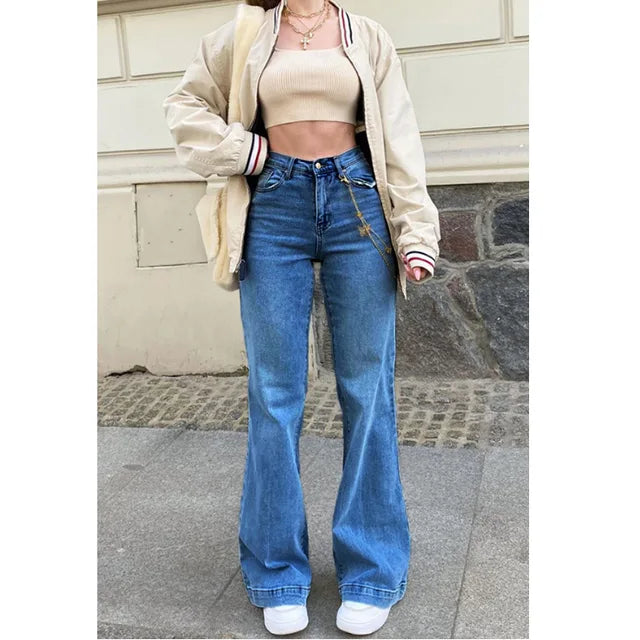 Jeans Rétro en Coupe Loose-Fit pour Femmes