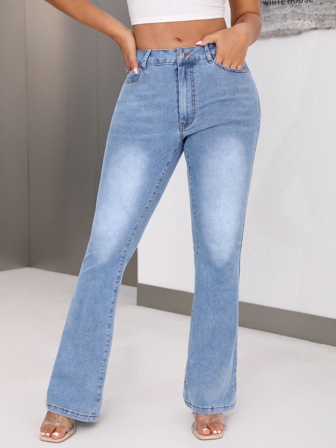 Victoria - Jeans Bootcut Flair avec Poches