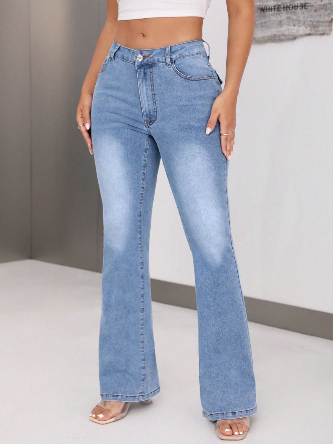 Victoria - Jeans Bootcut Flair avec Poches