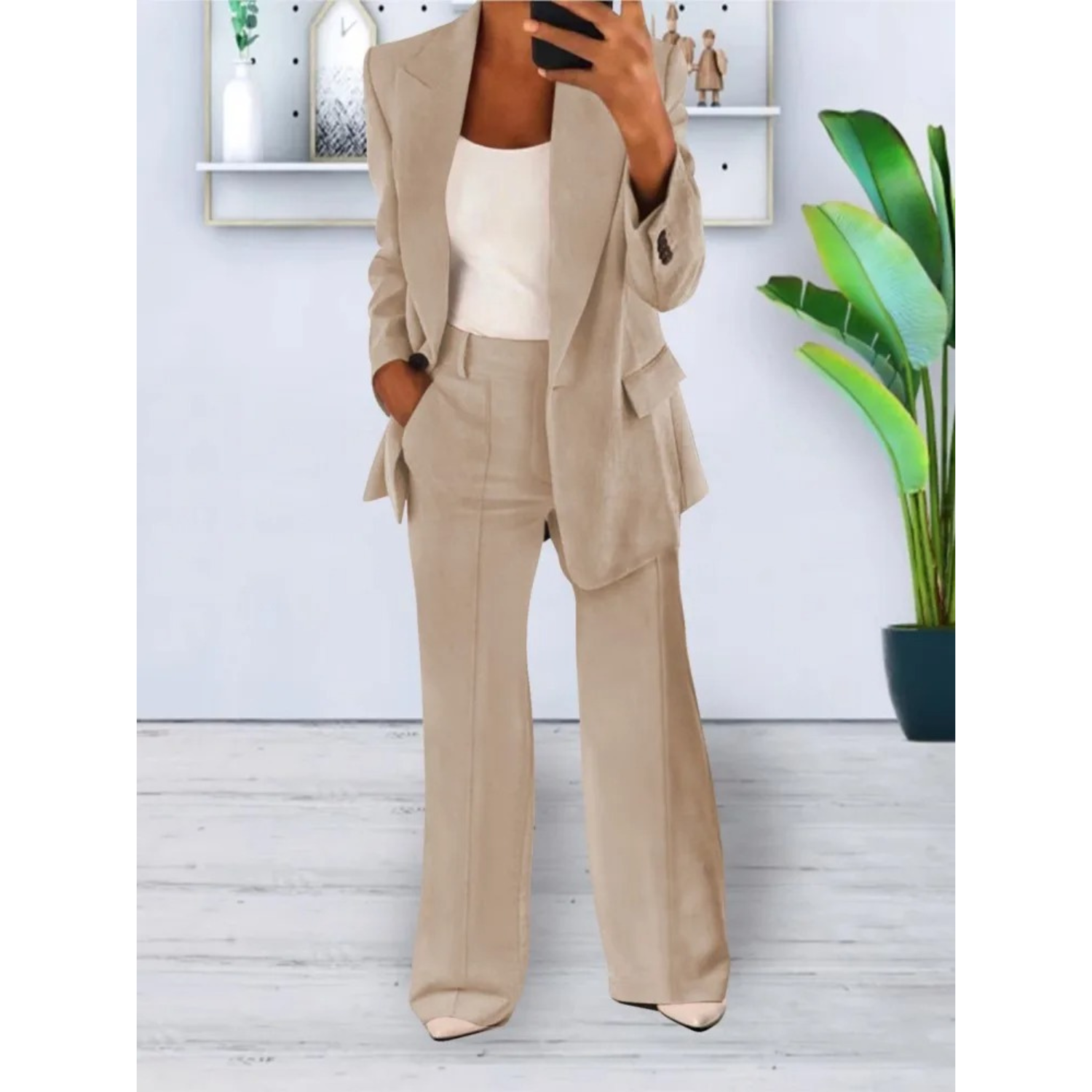 Marion - Costume Femme avec Blazer et Pantalon