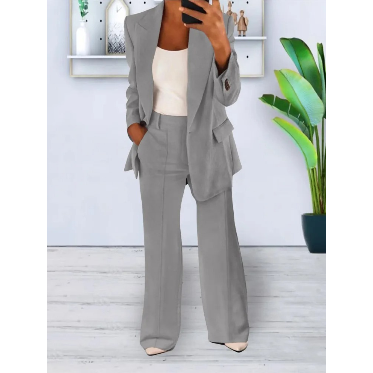 Marion - Costume Femme avec Blazer et Pantalon