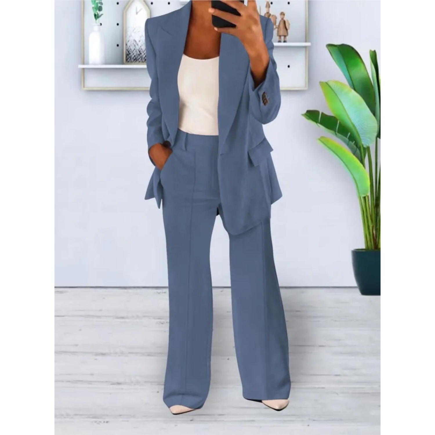 Marion - Costume Femme avec Blazer et Pantalon