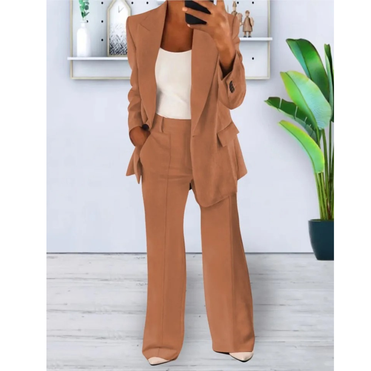 Marion - Costume Femme avec Blazer et Pantalon