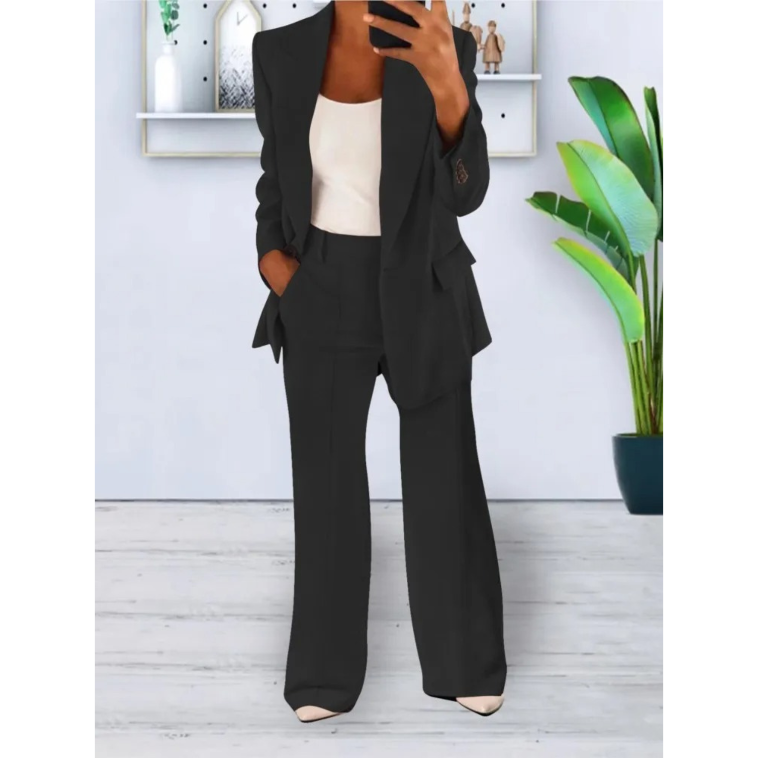 Marion - Costume Femme avec Blazer et Pantalon